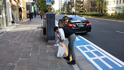 町内会を通した地域の清掃活動への参加